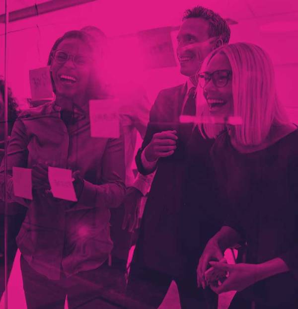 group of people laughing